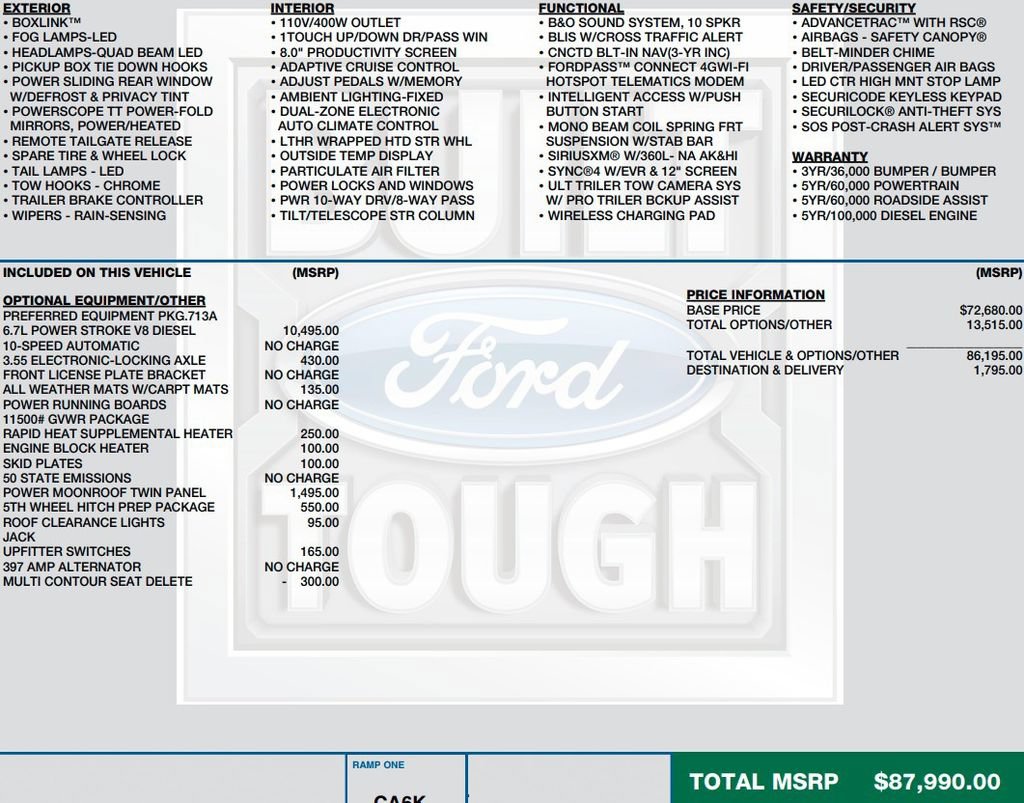 Used 2022 Ford F350 Platinum AWD/4WD image 2