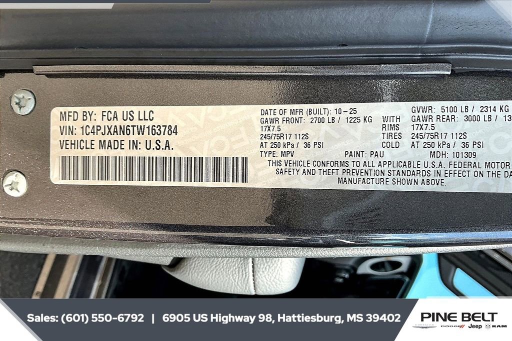 New 2026 Jeep Wrangler Sport image 7