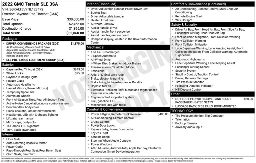 Certified 2022 GMC Terrain SLE w/ Driver Convenience Package image 3