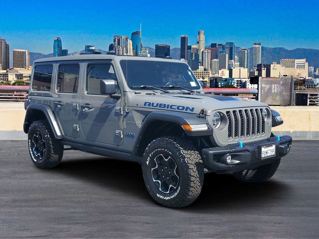 Used 2022 Jeep Wrangler Unlimited Rubicon 4xe w/ Steel Bumper Group AWD/4WD image 3