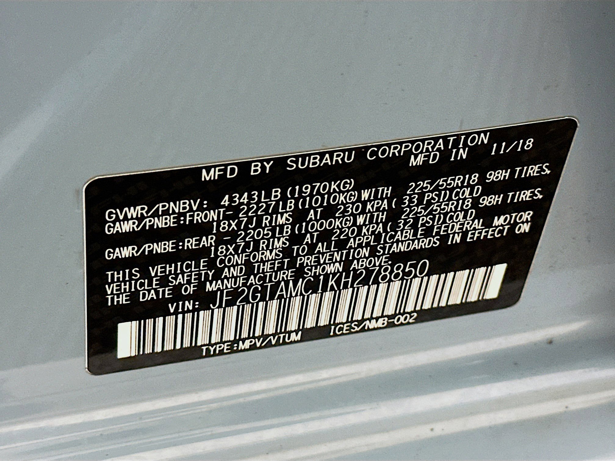 Used 2019 Subaru Crosstrek 2.0i Limited image 12