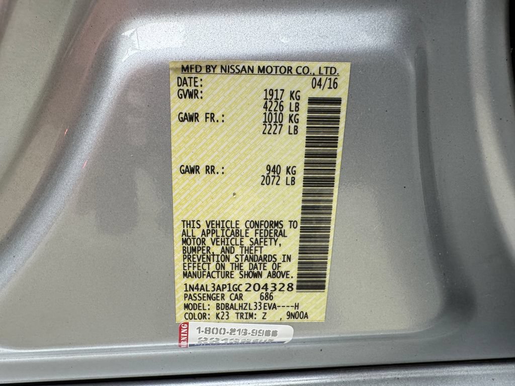 Used 2016 Nissan Altima 2.5 SR FWD image 32