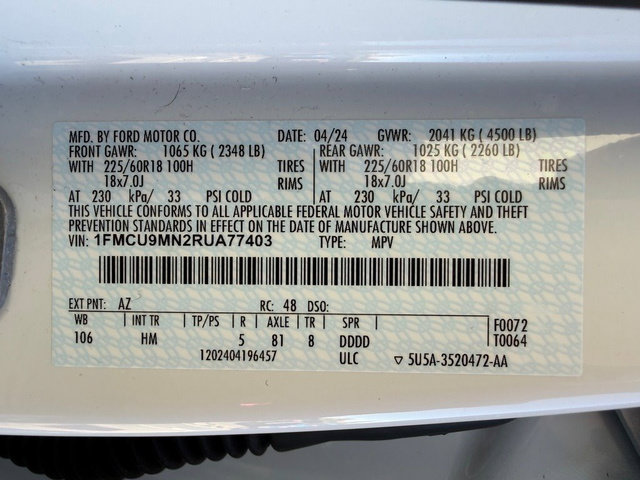 Certified 2024 Ford Escape ST-Line w/ Tech Pack #1 AWD/4WD image 21
