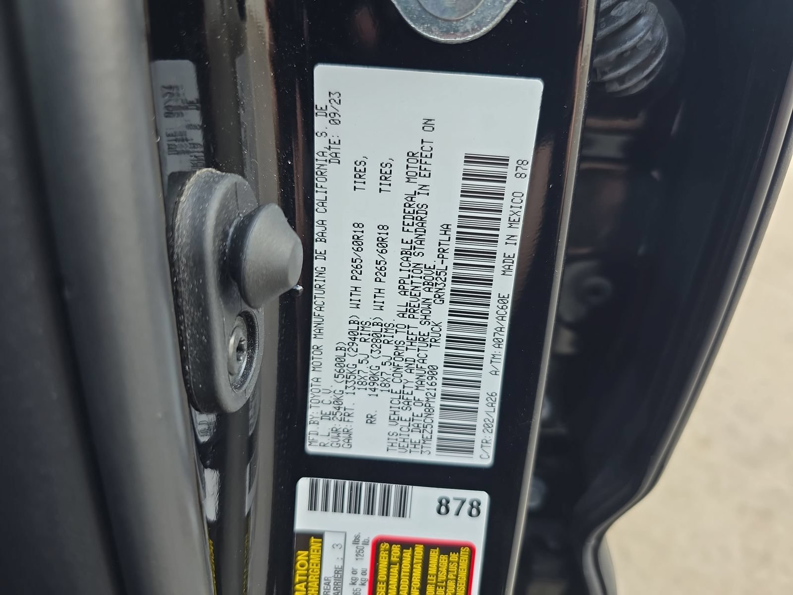 Used 2023 Toyota Tacoma Limited w/ Nightshade Package RWD image 34