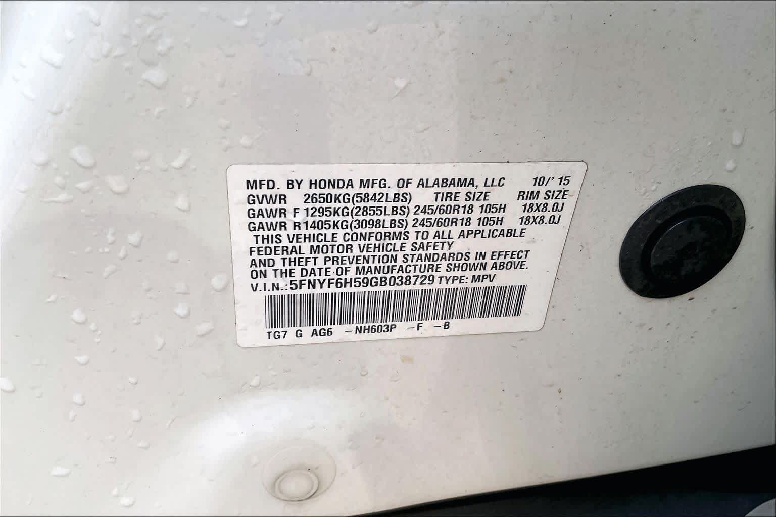 Used 2016 Honda Pilot EX-L image 35