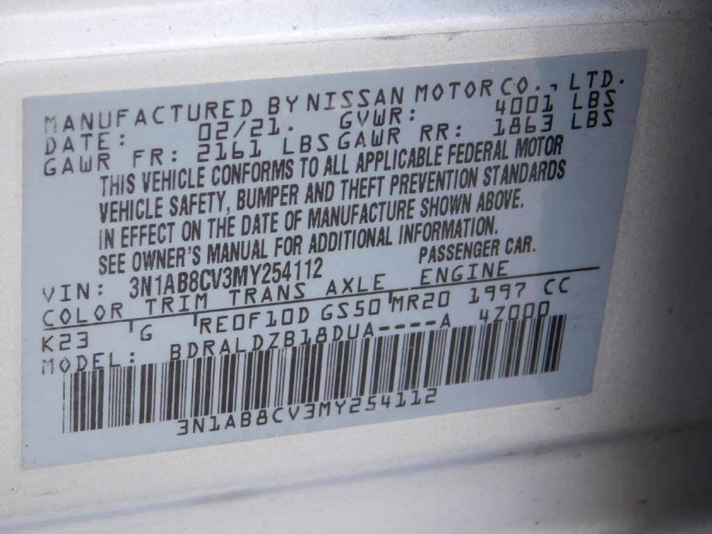 Used 2021 Nissan Sentra SV FWD image 23