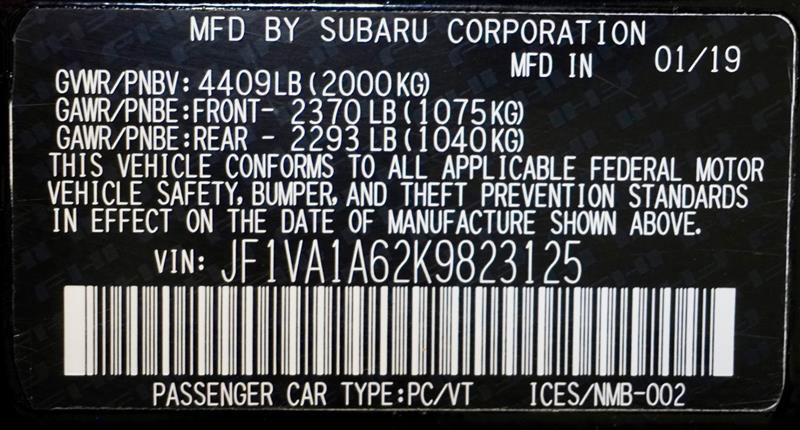 Used 2019 Subaru WRX image 39