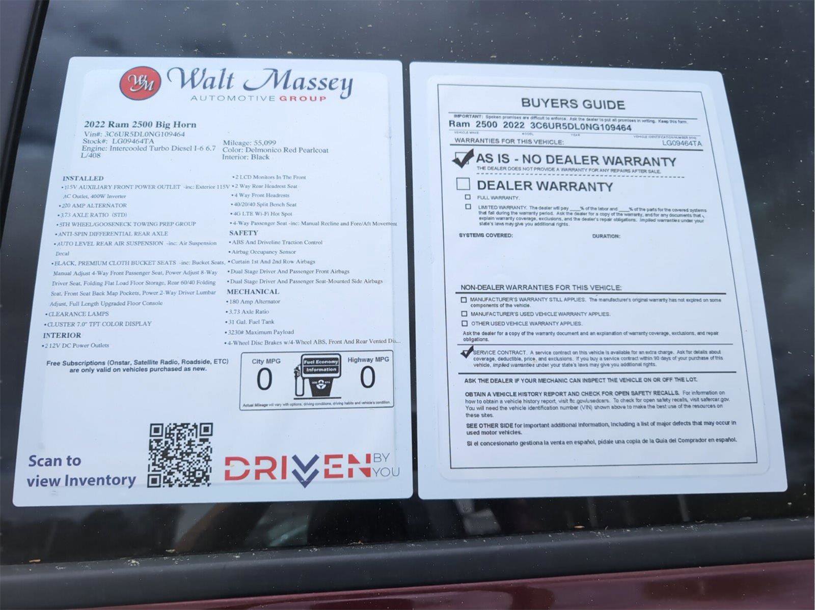 Used 2022 RAM 2500 Big Horn w/ Level C Equiment Group image 9