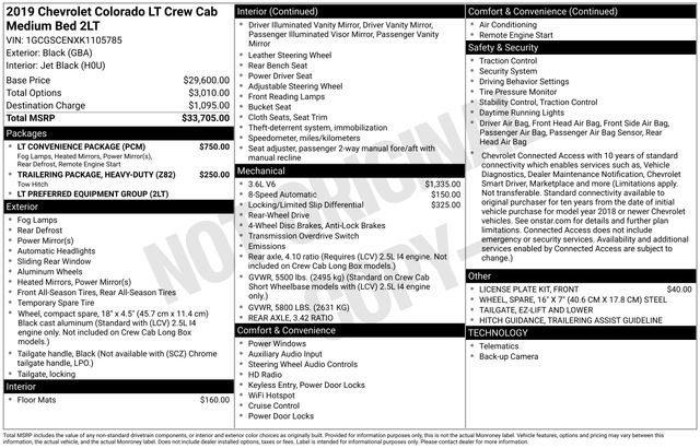 Used 2019 Chevrolet Colorado LT w/ LT Convenience Package image 10