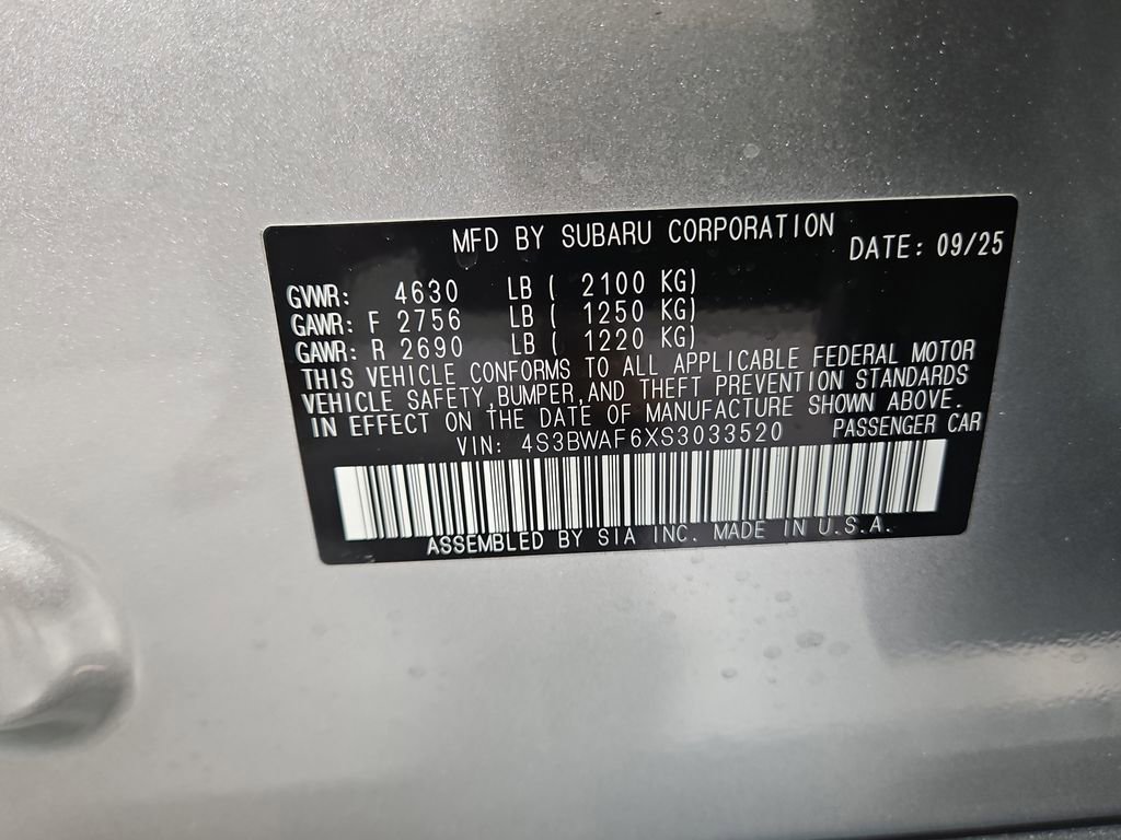 New 2025 Subaru Legacy Premium image 30