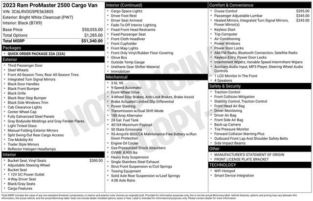 Used 2023 RAM ProMaster 2500 image 26