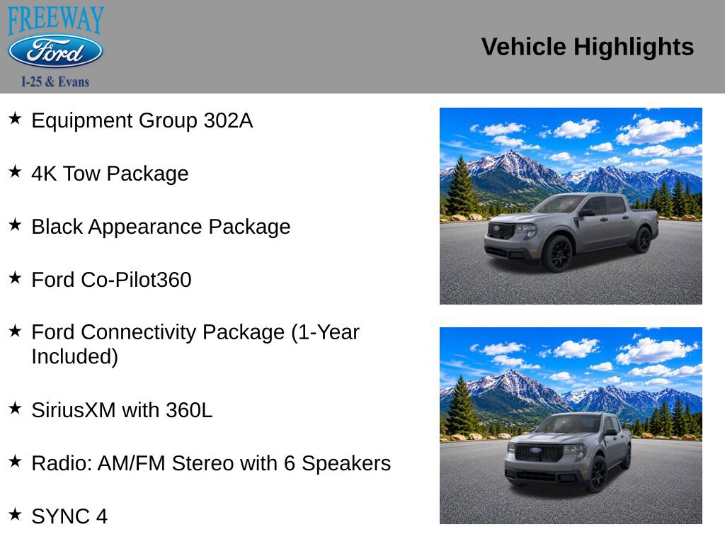 New 2026 Ford Maverick XLT w/ Black Appearance Package AWD/4WD image 2