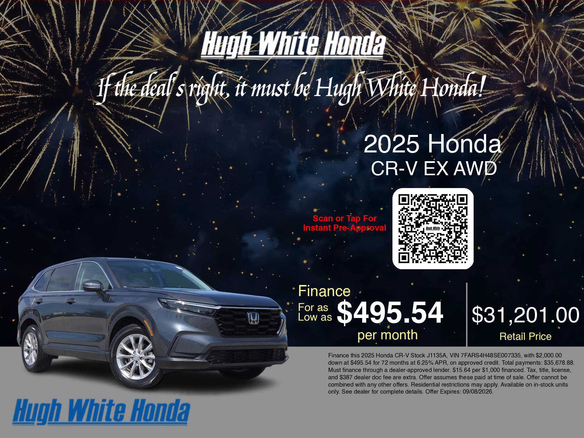 Used 2025 Honda CR-V EX image 3