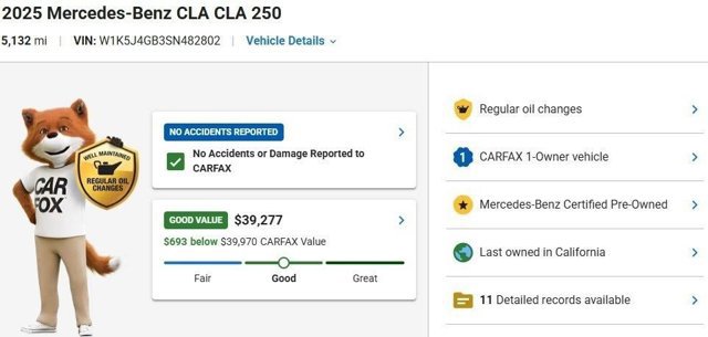 Certified 2025 Mercedes-Benz CLA 250 image 3