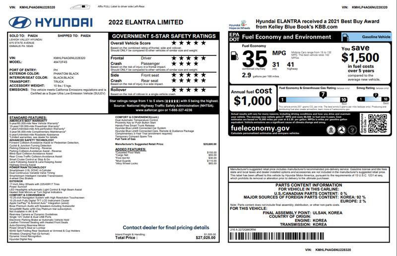 Used 2022 Hyundai Elantra Limited image 3