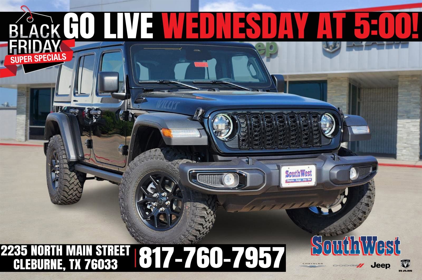 New 2025 Jeep Wrangler Willys