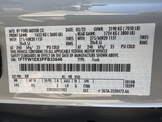 Used 2023 Ford F150 Lariat w/ Equipment Group 502A High AWD/4WD image 11