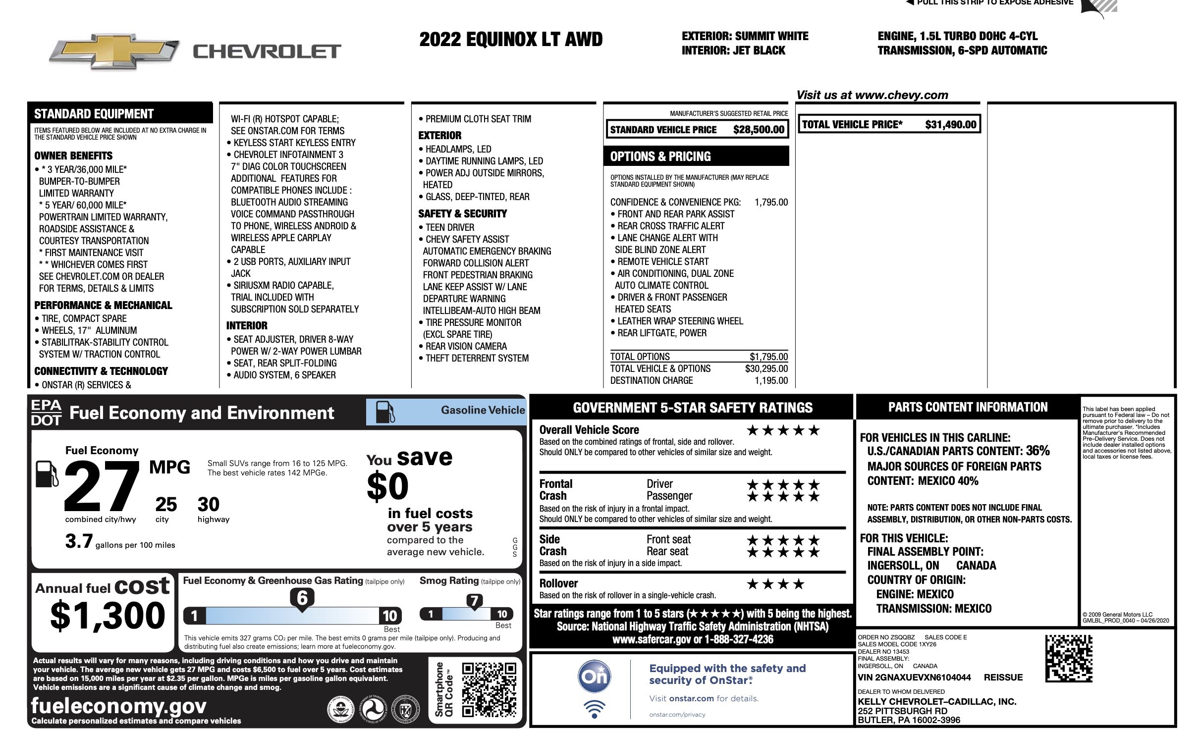 Used 2022 Chevrolet Equinox LT AWD/4WD image 5