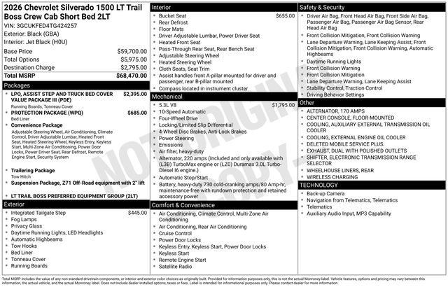 New 2026 Chevrolet Silverado 1500 LT Trail Boss AWD/4WD image 6