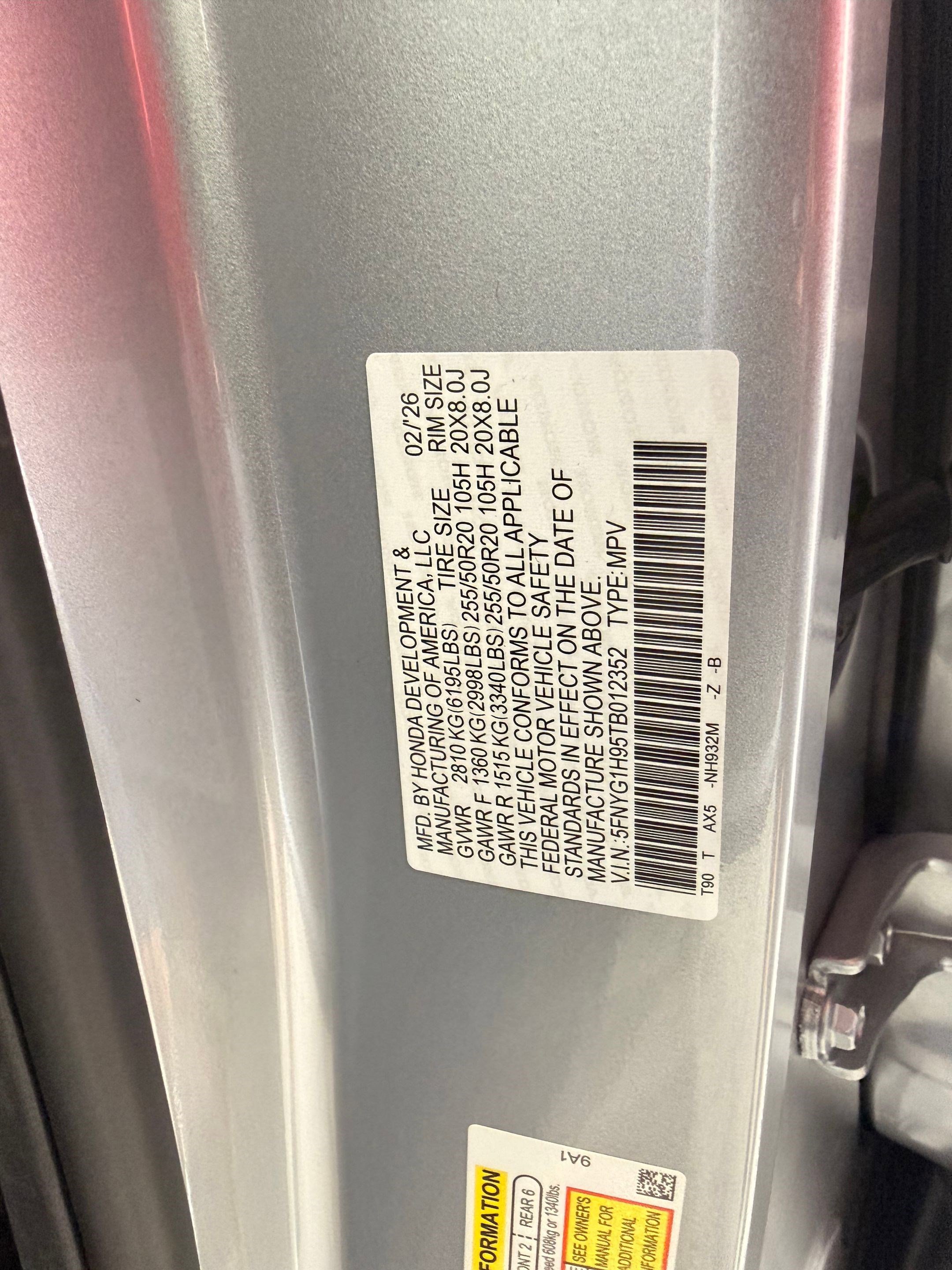 New 2026 Honda Pilot Black Edition image 20