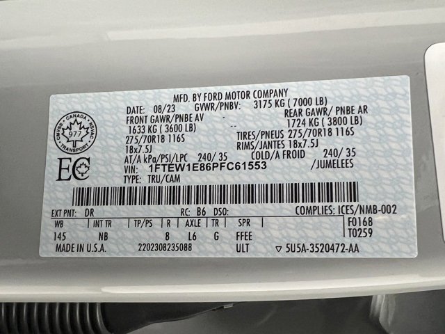 Used 2023 Ford F150 Tremor w/ Equipment Group 402A High image 69