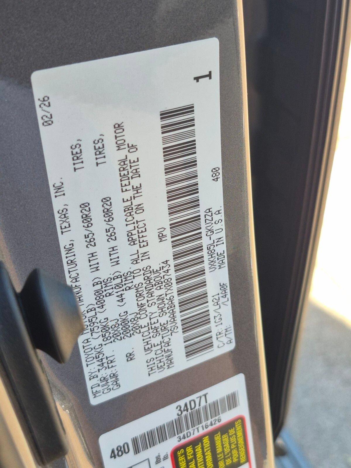 New 2026 Toyota Sequoia Platinum AWD/4WD image 27