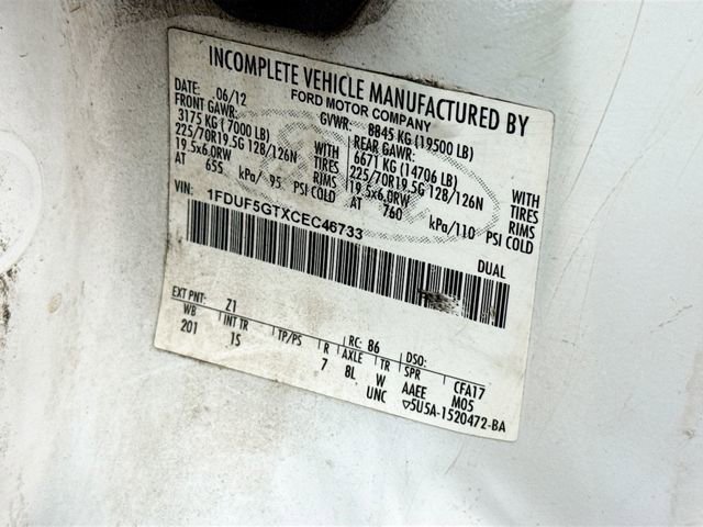 Used 2012 Ford F550 2WD Regular Cab Super Duty w/ Payload Upgrade Pkg image 26