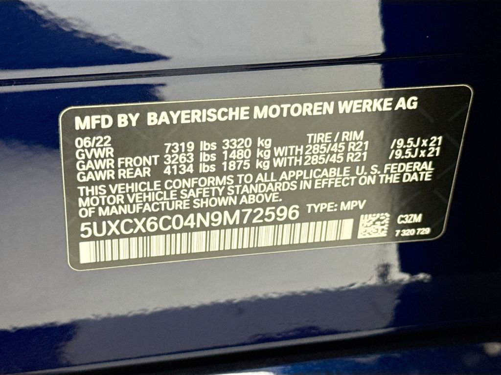 Certified 2022 BMW X7 M50i w/ Dynamic Handling Package AWD/4WD image 35