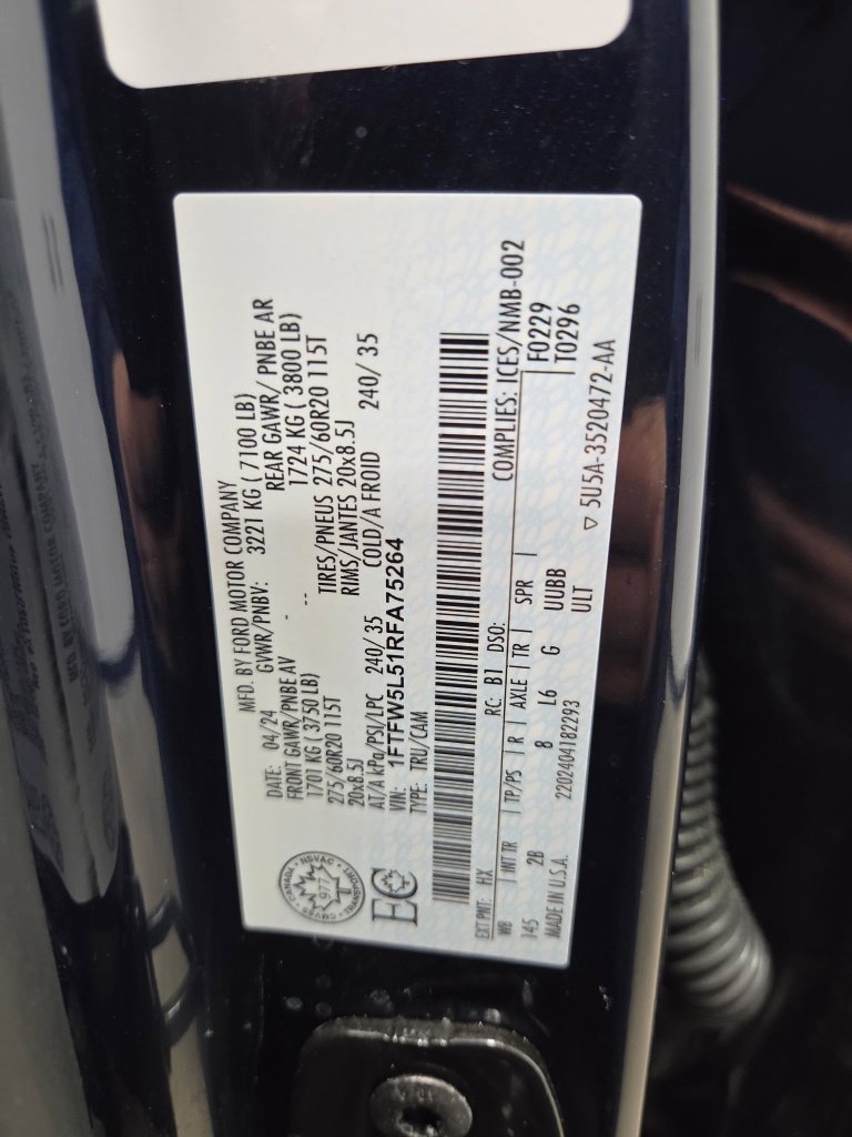 Used 2024 Ford F150 Lariat w/ Equipment Group 502A High AWD/4WD image 62
