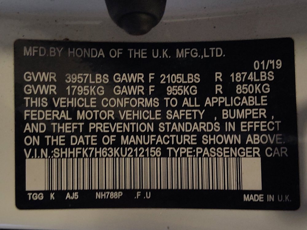 Used 2019 Honda Civic EX image 33
