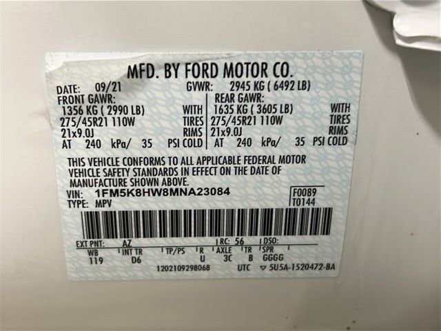 Used 2021 Ford Explorer Platinum w/ Premium Technology Package image 31