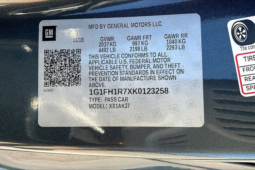Used 2019 Chevrolet Camaro SS RWD image 29
