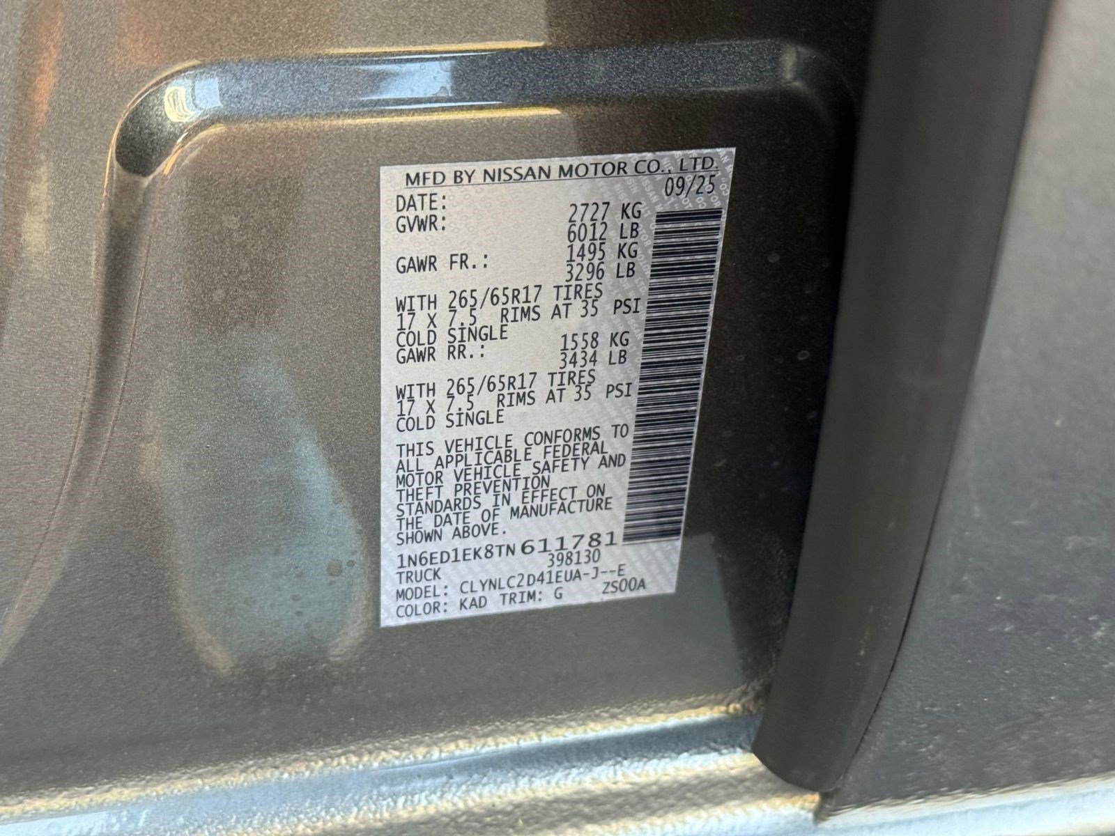 New 2026 Nissan Frontier SV w/ SV Convenience Package image 21