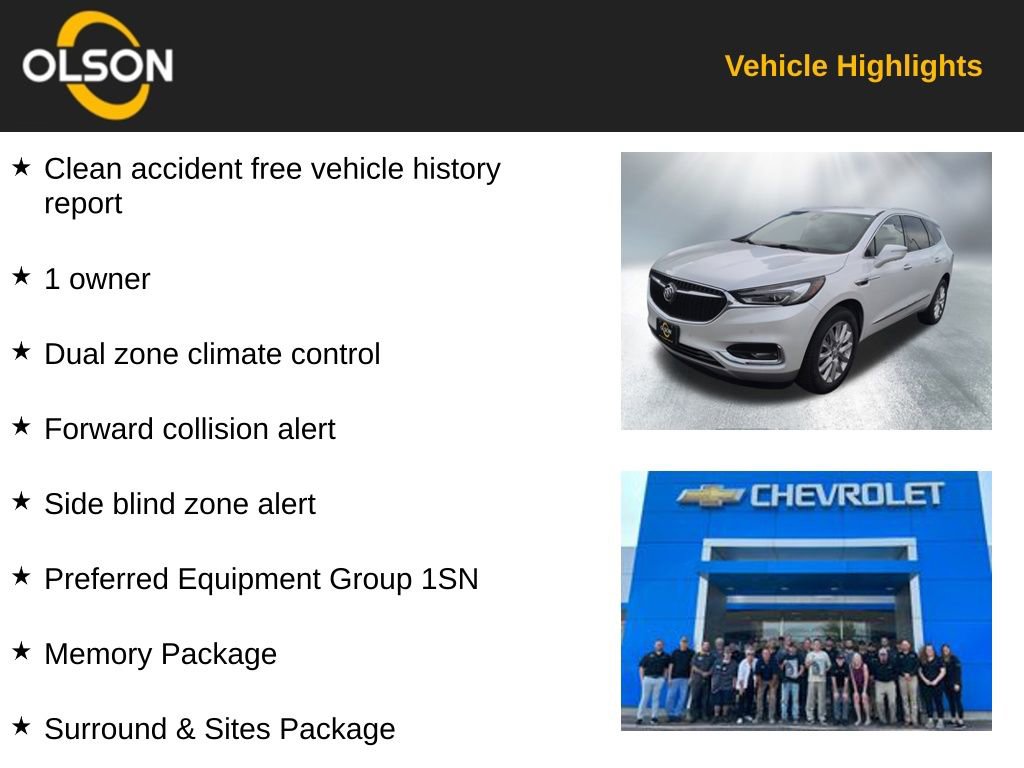 Used 2021 Buick Enclave Premium w/ Surround and Sites Package image 2