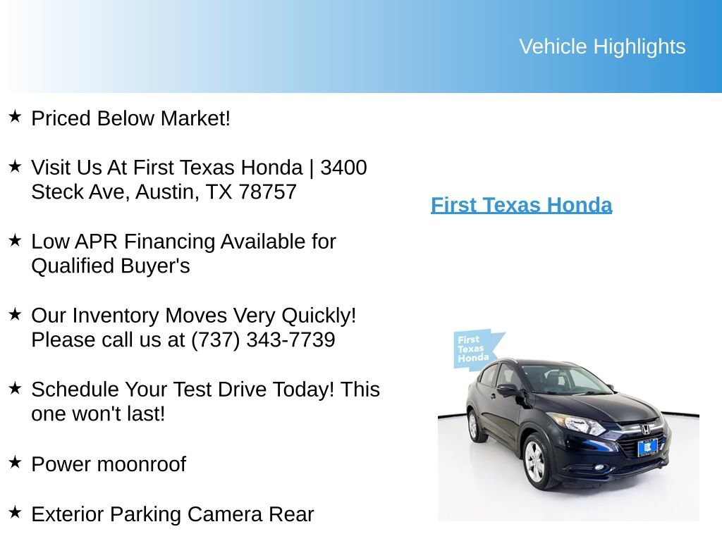 Used 2016 Honda HR-V EX-L image 9