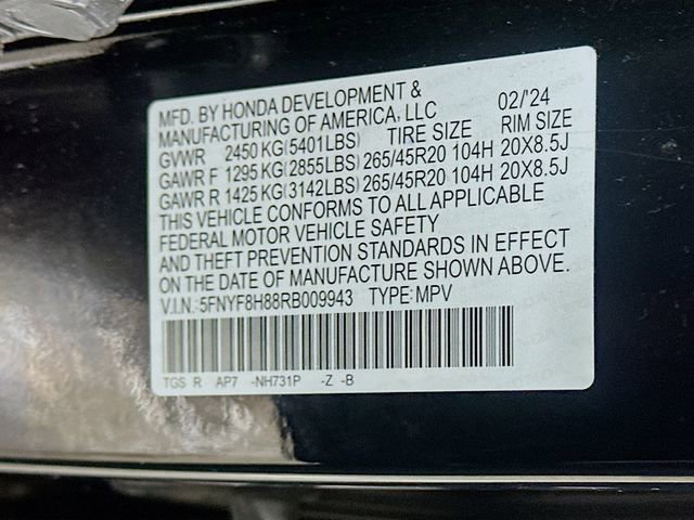 Certified 2024 Honda Passport Black Edition image 37