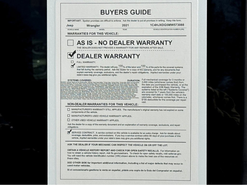 Certified 2021 Jeep Wrangler Unlimited Sport image 26