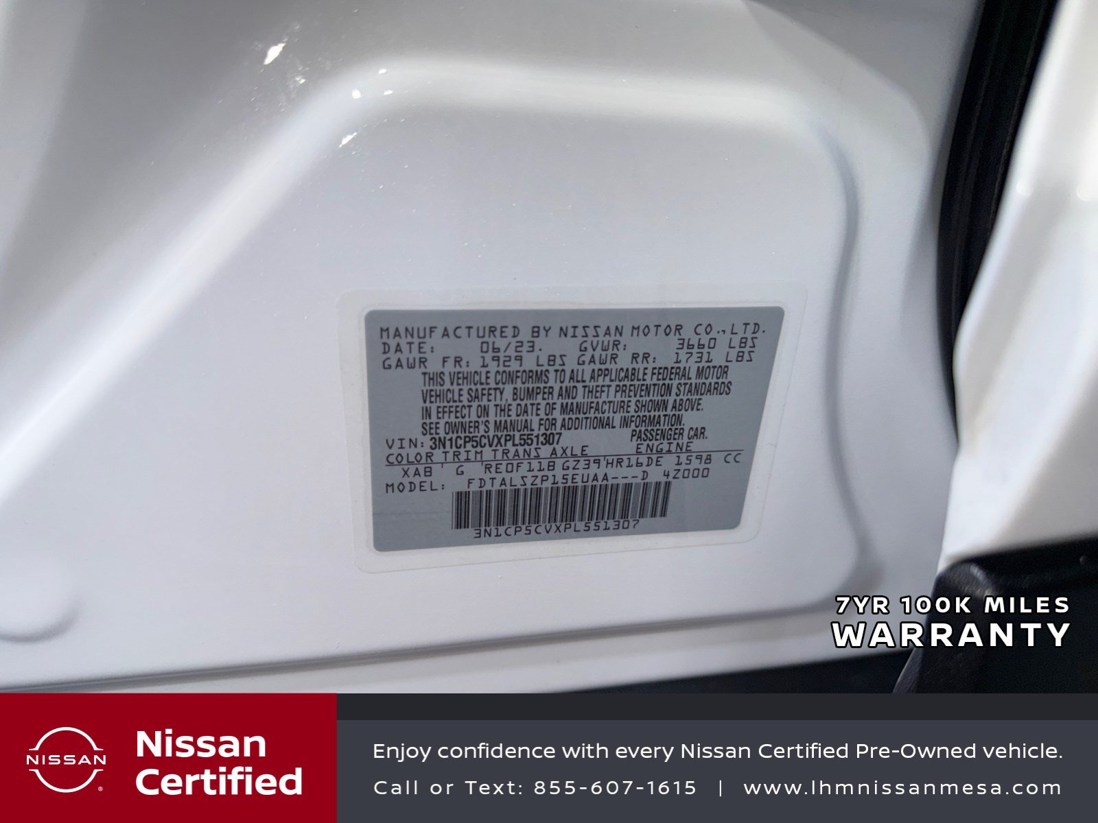 Certified 2023 Nissan Kicks SV FWD image 33