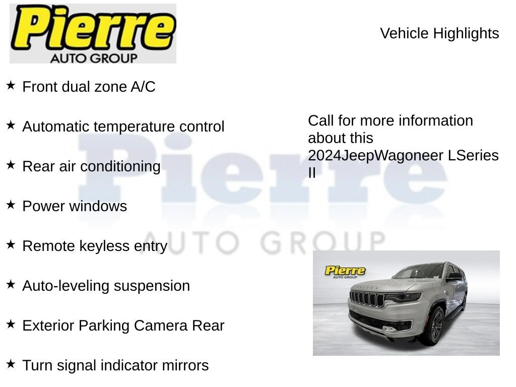 Used 2024 Jeep Wagoneer L Series II w/ Flexible Seating Group AWD/4WD image 14