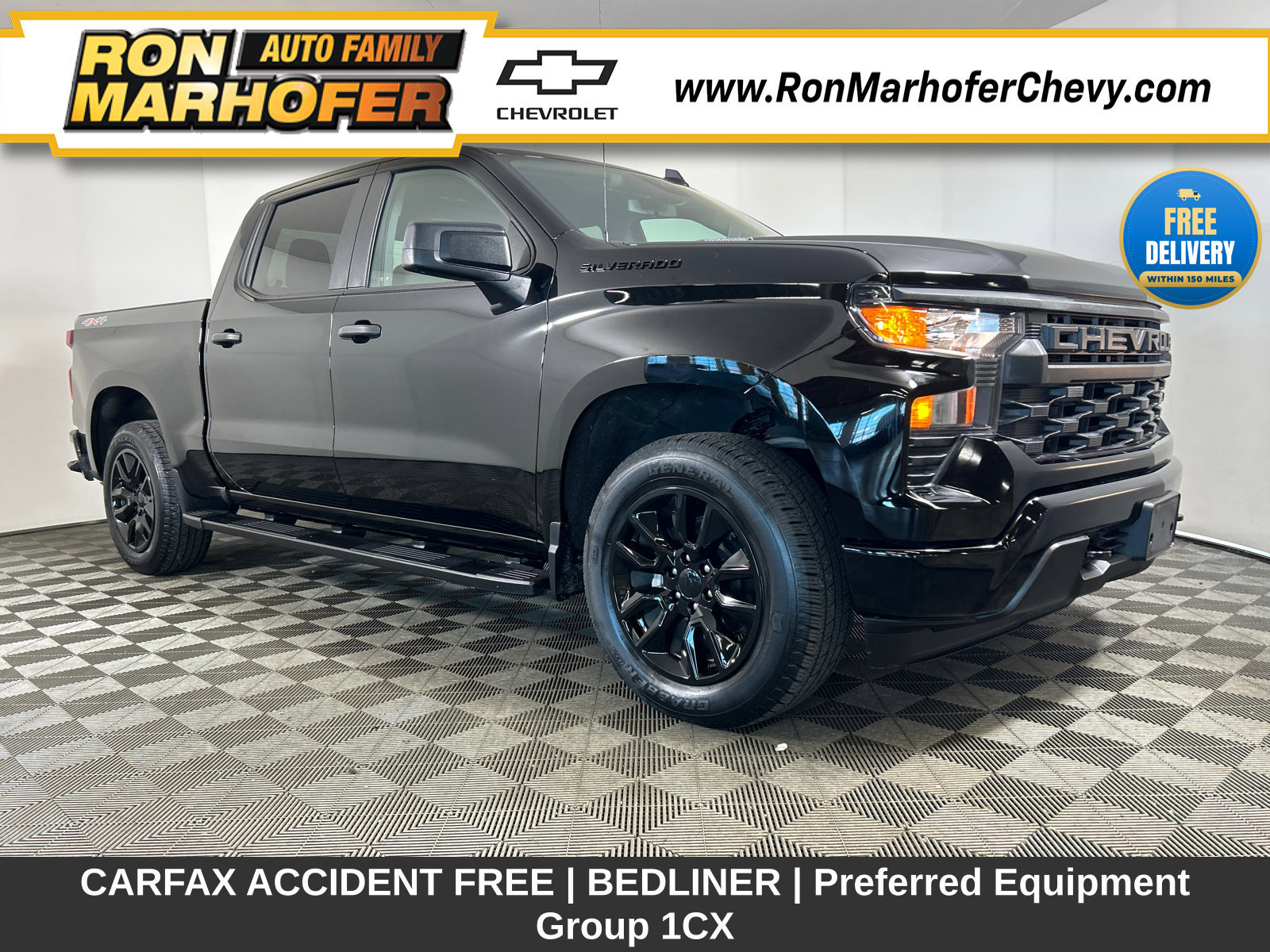 Used 2024 Chevrolet Silverado 1500 Custom w/ LPO, Dark Essentials Package AWD/4WD 360° Tour