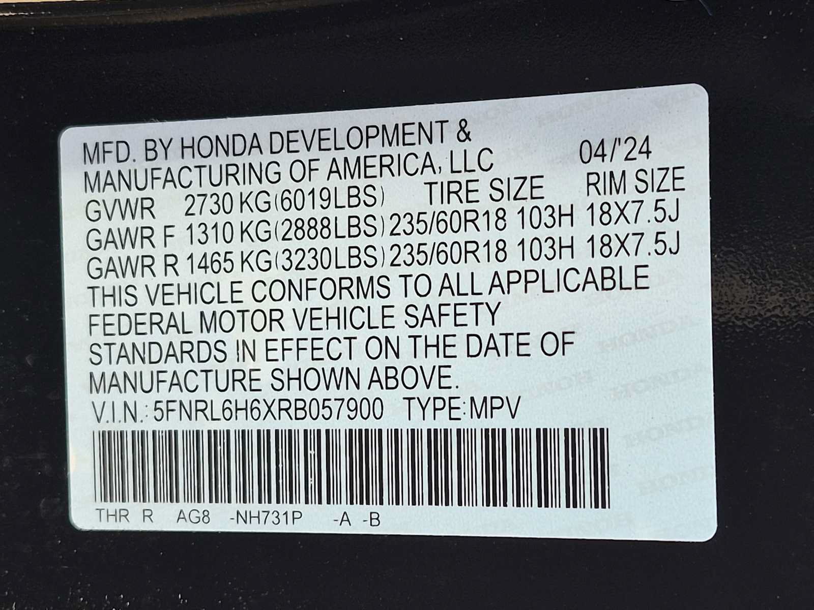 Used 2024 Honda Odyssey EX-L image 34