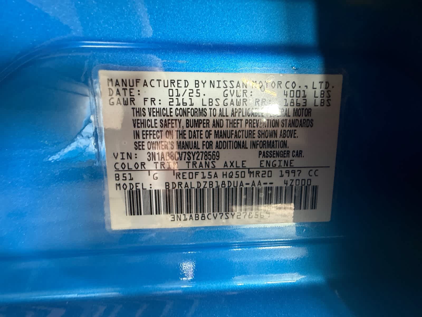 Used 2025 Nissan Sentra SV FWD image 25