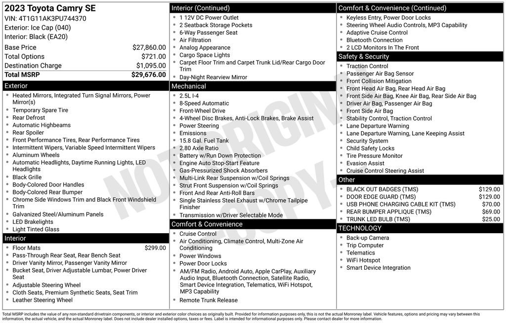 Used 2023 Toyota Camry SE image 12