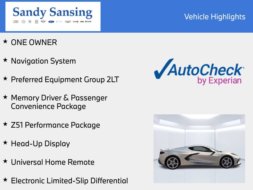 Used 2022 Chevrolet Corvette Stingray Preferred Cpe w/ Z51 Performance Package RWD image 7