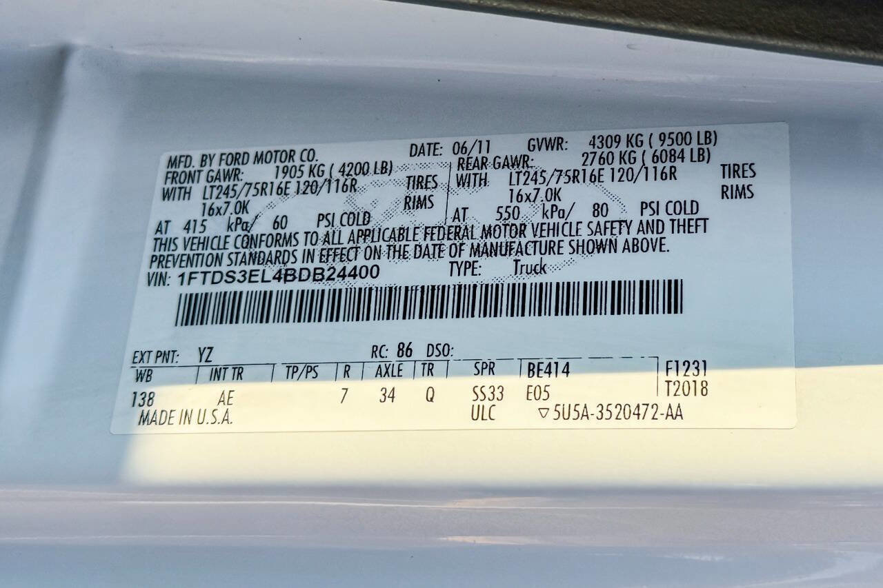 Used 2011 Ford E-350 and Econoline 350 Extended Super Duty w/ PWR Group image 25