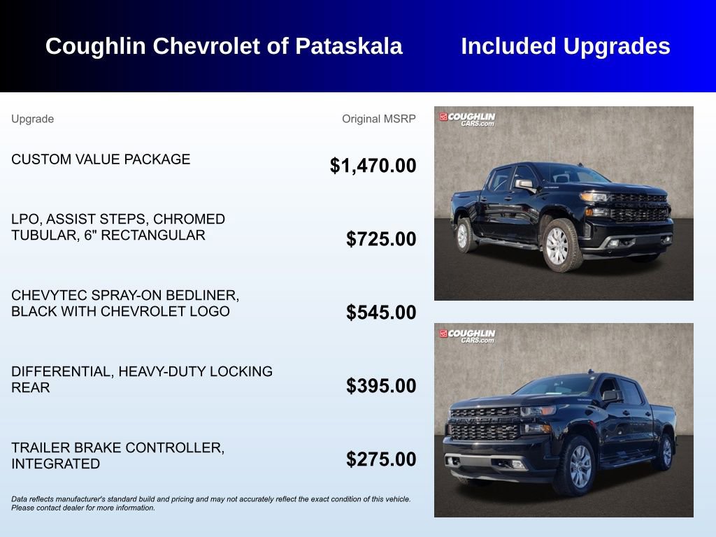 Used 2019 Chevrolet Silverado 1500 Custom w/ Custom Value Package image 3