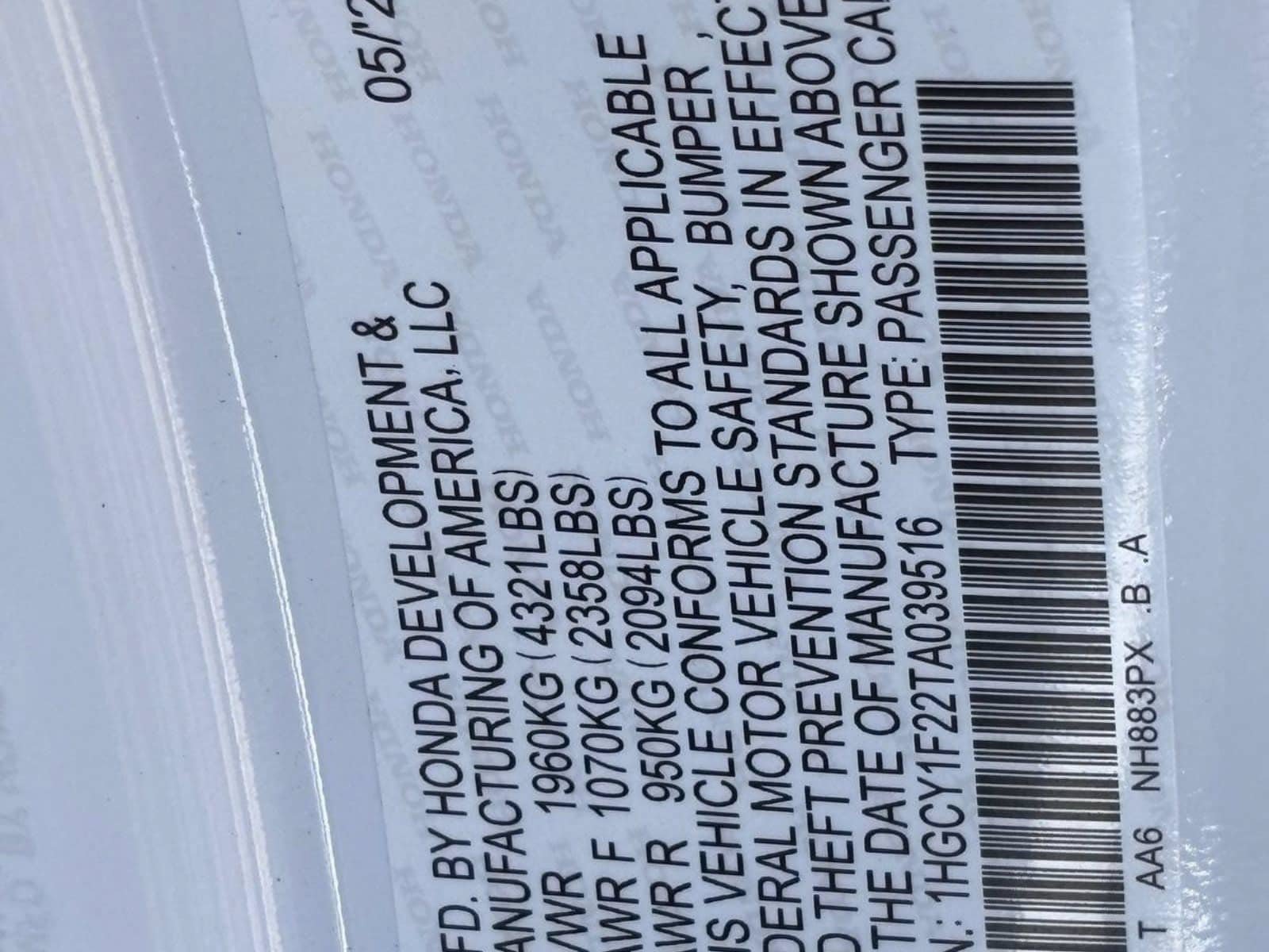 New 2026 Honda Accord LX image 22