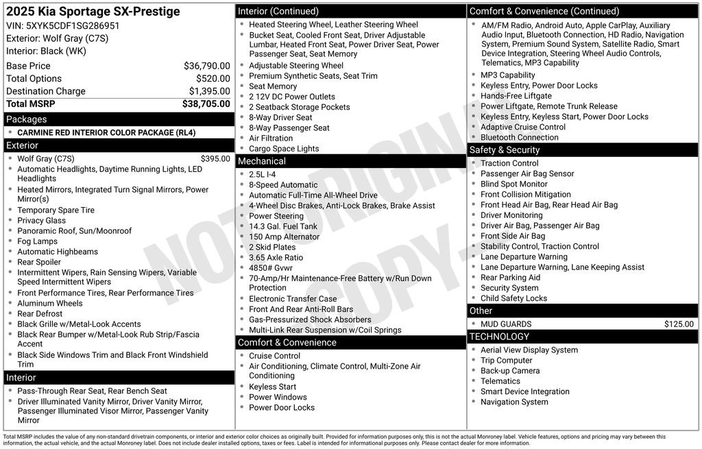 New 2025 Kia Sportage SX image 5
