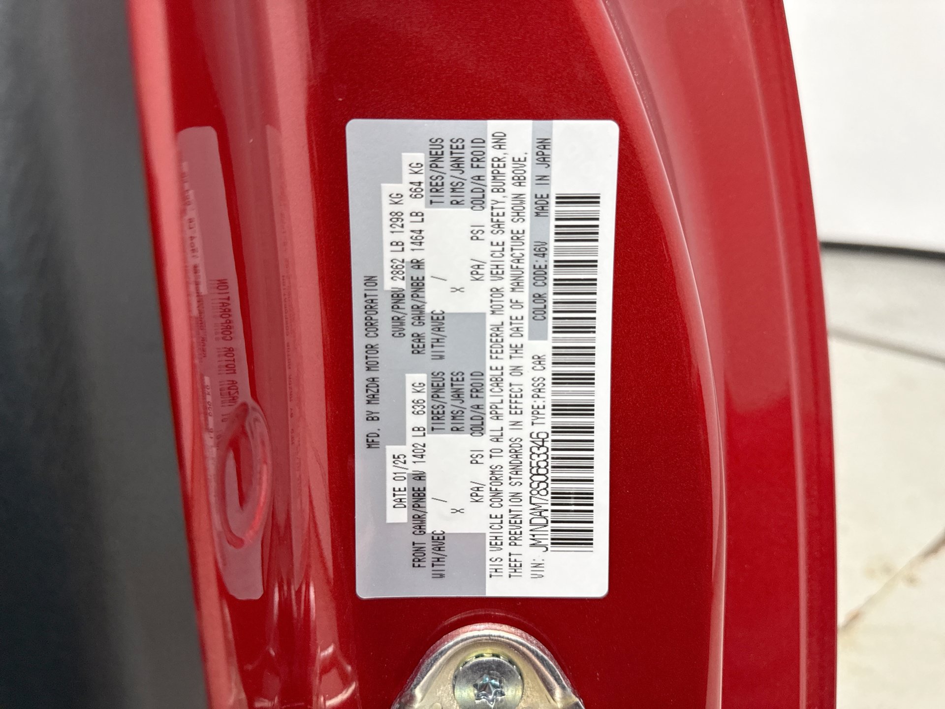 Used 2025 MAZDA MX-5 Miata RF Grand Touring w/ Weather Package RWD image 24