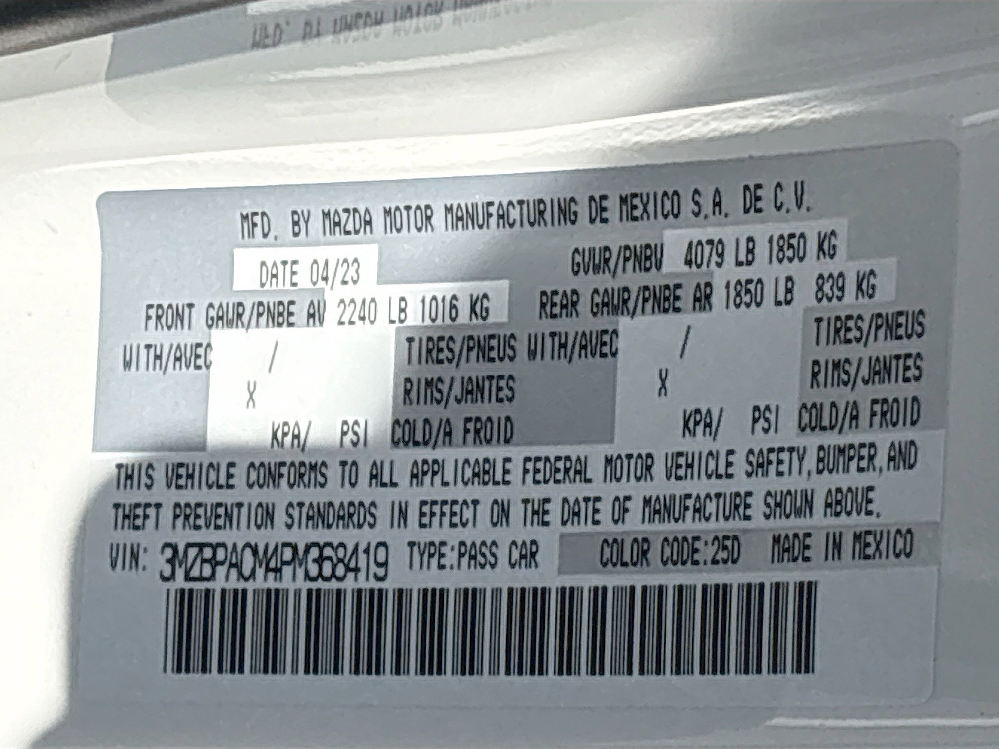 Used 2023 MAZDA MAZDA3 s image 23